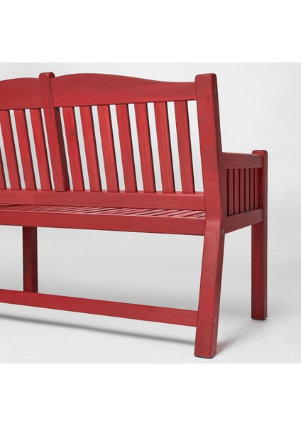 Bahçe Bankı, Kırmızı, 111X70X83 Cm, Mindersiz modelleri