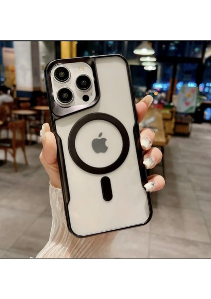 iPhone 16 Pro Max Magsafe Manyetik Şarj Özellikli Kamera Koruma Çıkıntılı Lüks Kılıf