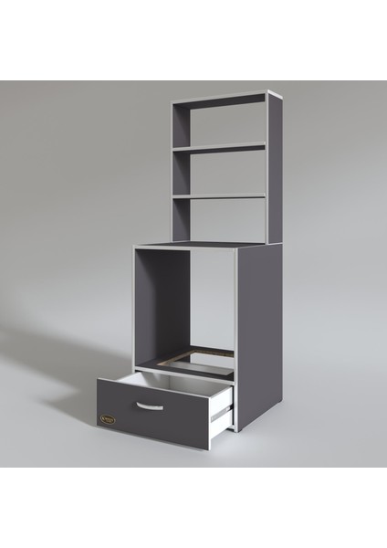 Kenzlife ankastre fırın dolabı aybirgen gri 165*60*56 mutfak çekmeceli modelleri