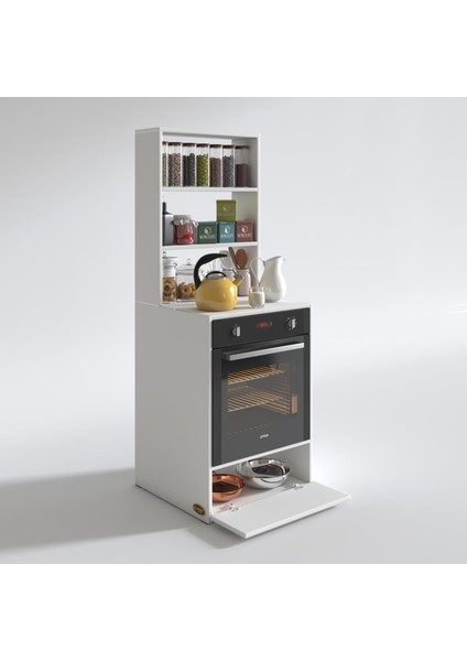 Kenzlife ankastre fırın dolabı bengisu byz 165*60*56 mutfak kapaklı fiyatları