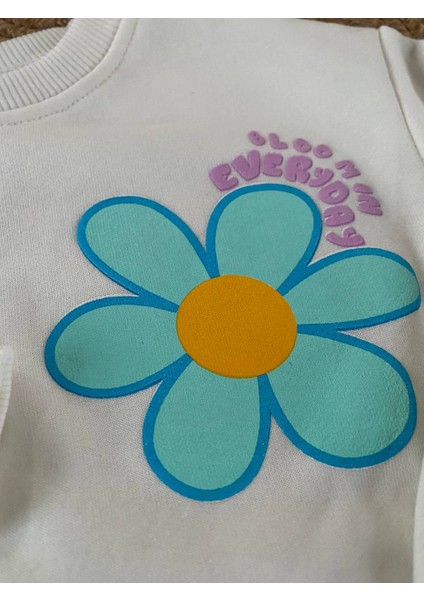Yeni Sezon Papatyalı Mavi Taytlı Takım fiyatları
