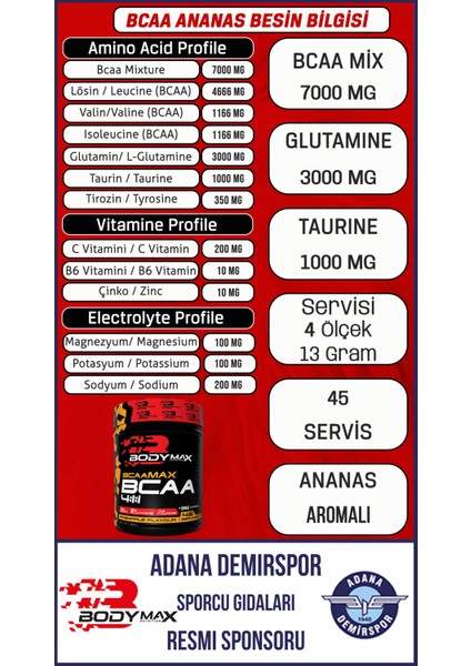 Promass Mass Gainer 3600 gr Çikolatalı + Bcaamax Bcaa 585 gr Ananaslı + Shaker Hediyeli