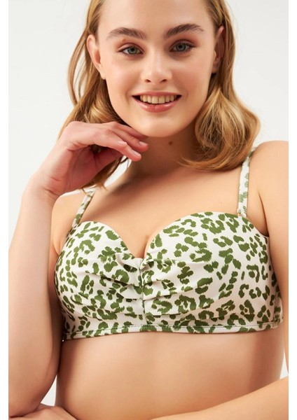 1045 Yeşil Straplez Kaplı Bikini Takımı modelleri