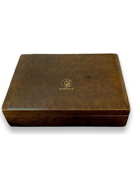 Guevara Sedir Mini Puro Kutusu Humidor Kahve 4s