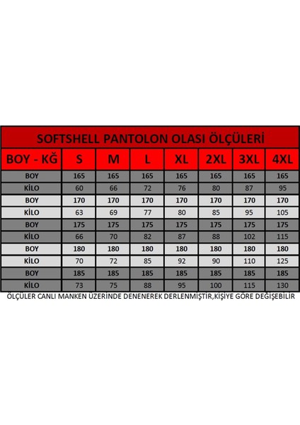 Erkek Softshell Kışlık Taktik Outdoor Komando Cepli Içi Şardonlu Rüzgar ve Su Geçirmez Pantolon indirimleri