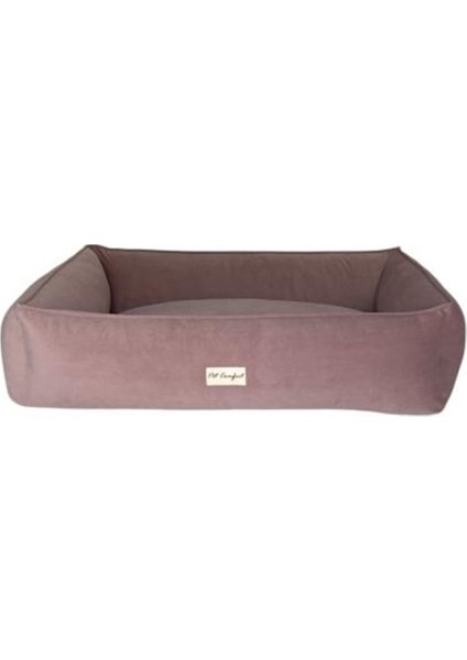 Golf Toz Pembe Köpek Yatağı L 105x80cm