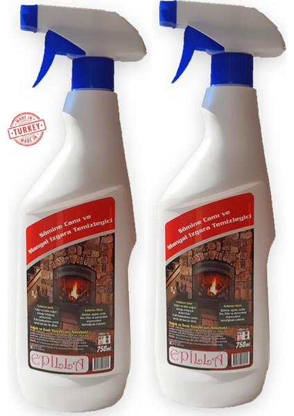 Şömine Camı Temizleyici Sprey 750 Ml-2 Adet