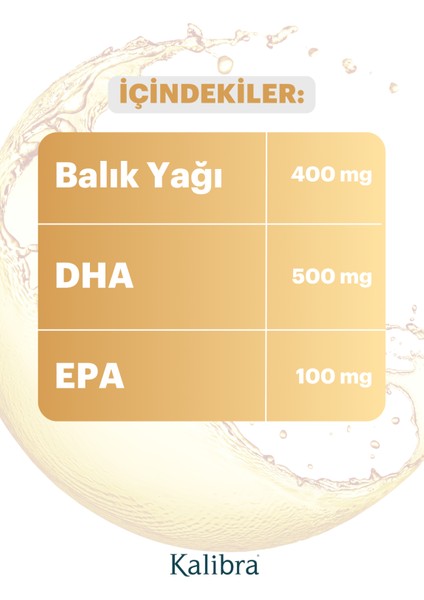DHA Vita - Omega 3, Balık Yağı, EPA&DHA İçeren Takviye Edici Gıda