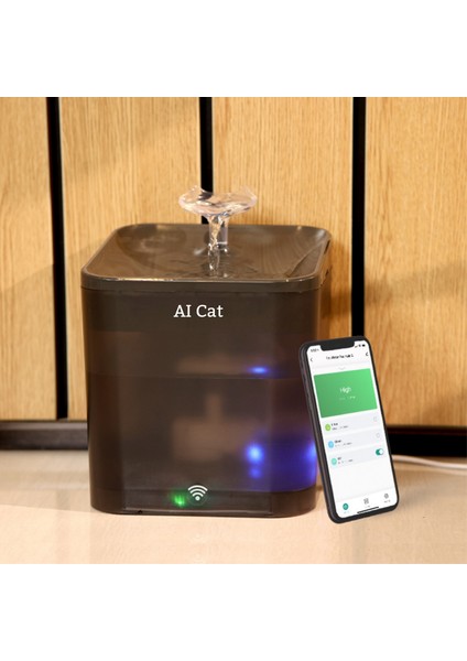 Aı Cat Akıllı Kedi Köpek Su Şelalesi Su Pınarı Su Sebili Beta - Tuya App Uygulama-Wifi - Uv Otomatik Su Temizleme