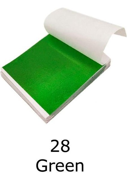 Varak Kaplama Yaprak Metalik Folyo 9X9CM 10LU 28 Green R5799F-28