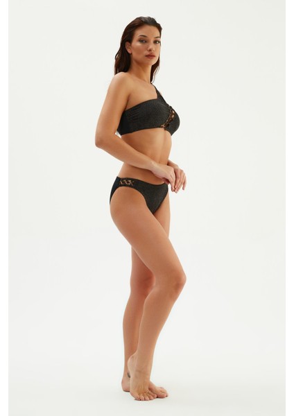 2028 Kadın Tek Omuz Bikini Takımı