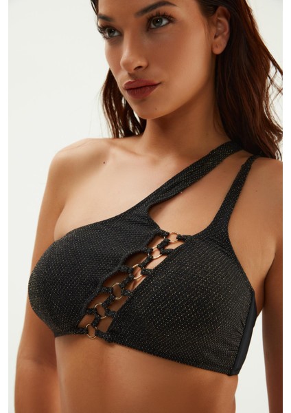 2028 Kadın Tek Omuz Bikini Takımı
