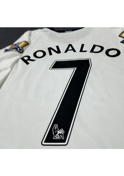 Manchester United 2008 Moskova Şampiyonlar Ligi Finali Cristiano Ronaldo Forması (White)