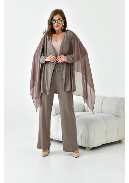 Kadın Dokuma Takım Vizon 30977 fiyatları