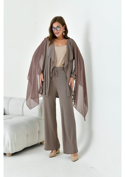 Kadın Dokuma Takım Vizon 30977 modelleri