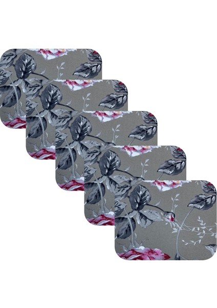 Knsz oturma minderi 5 li mazlum yaprak gri kumaş tel sandalyesi oturma yeri için fiyatları