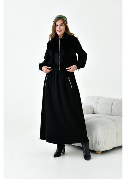 Kadın Angora Etekli Takım Siyah 30986 fiyatları