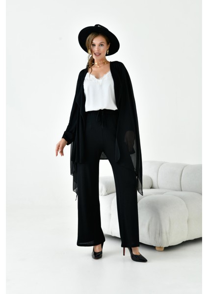 Kadın Dokuma Takım Siyah 30977