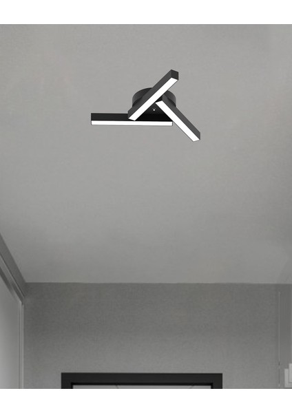 Mirador (Siyah Kasa, Sarı Işık) Ledli Modern Plafonyer LED Avize Salon Mutfak Oturma Odası Antre Hol Çocuk Odası LED fiyatları