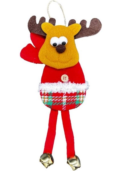 Yılbaşı Kabartma Figür Geyik Zilli 30 cm