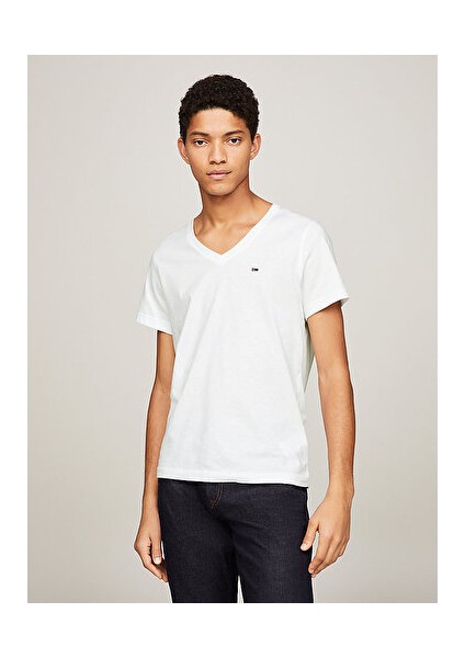 Tommy Hilfiger Erkek V Yaka T-Shirt