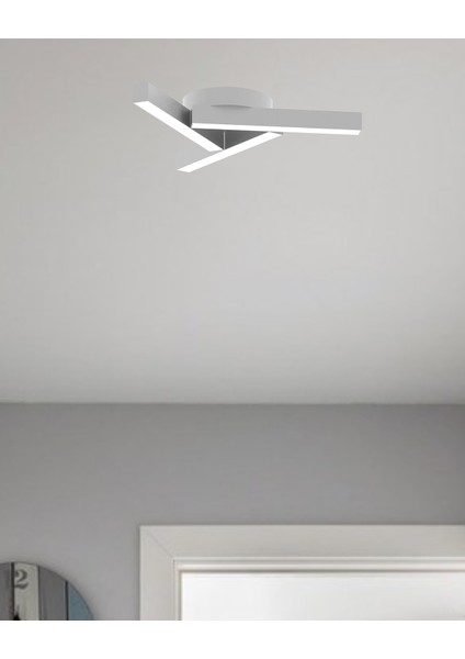 Mirador (Gri Kasa, Sarı Işık) Ledli Modern Plafonyer LED Avize Salon Mutfak Oturma Odası Antre Hol Çocuk Odası LED