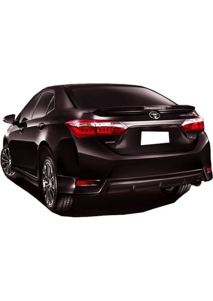 Toyota Corolla (2012-2016) Arka Tampon Flap + Difüzör (Plastik)