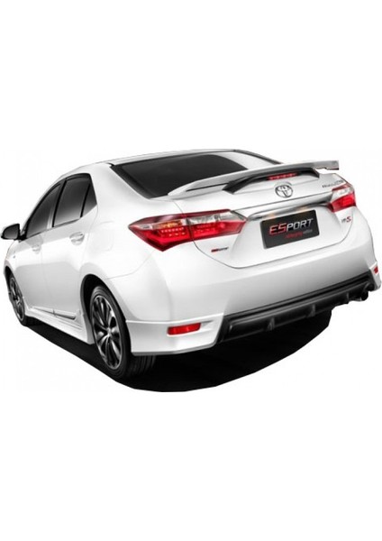 Toyota Corolla (2012-2016) Arka Tampon Flap + Difüzör (Plastik)