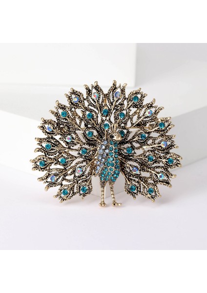 Vintage Tavus Kuşu Korsajı, Aksesuarlar, Tavus Kuşu Açık Ekran Broşlar, Yaratıcı Hayvan Şalları, Iğneler, Ibadet Kıyafetleri (Yurt Dışından)