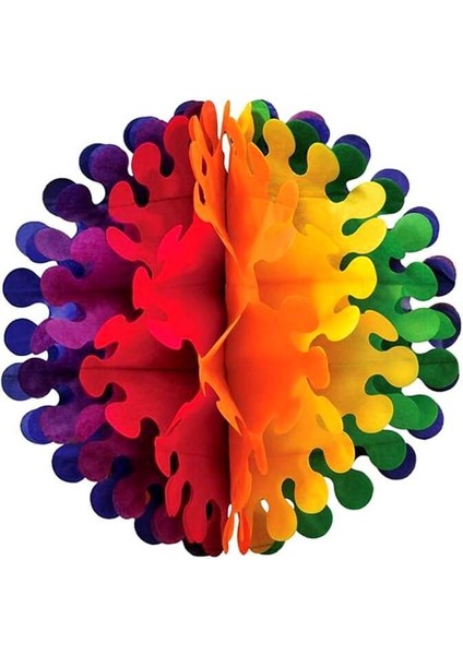 Kağıt Çiçek Top Süs - 35 cm