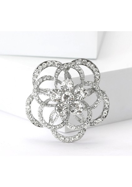 Çiçek Broş Çok Yönlü Bayanlar Takım Elbise Hırka Korsaj Şal Pin Takı Pin (Yurt Dışından)