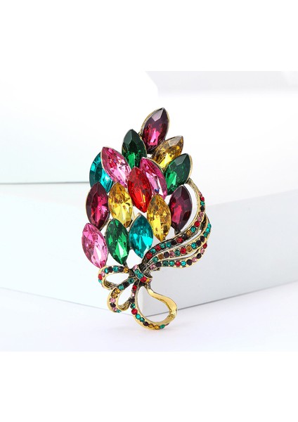 Vintage Alaşım Buket Broş Bayanlar Blazer Korsaj Süs Pimi (Yurt Dışından)