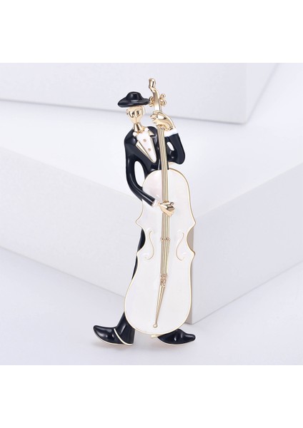 Emaye Damlayan Figürler, Çellolar, Müzisyenler, Broşlar, Çok Yönlü Giyim Aksesuarları, Iğneler, Yaka Iğneleri (Yurt Dışından)