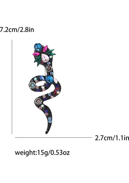 Karnabahar Yılan Broş Takım Gömlek Korsaj Süs Pin (Yurt Dışından)