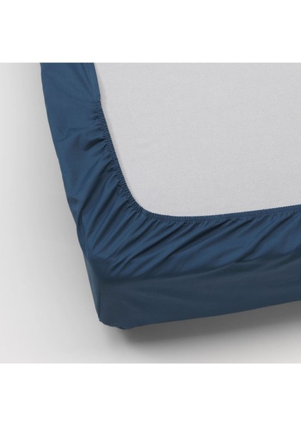 Lastikli Çarşaf, Koyu Mavi, 160 x 200 cm fırsatları