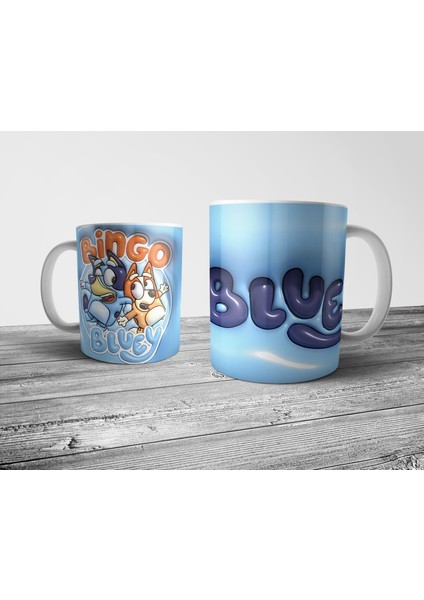 Bluey Optik Illüzyonlu Kupa Bardak Model 1 fiyatları