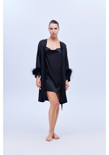 Eloise Gecelik Set SİYAH1633