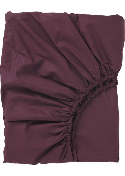 Lastikli Çarşaf, Koyu Kırmızı, 120 x 200 cm