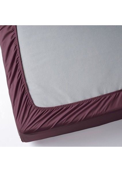 Lastikli Çarşaf, Koyu Kırmızı, 120 x 200 cm fırsatları