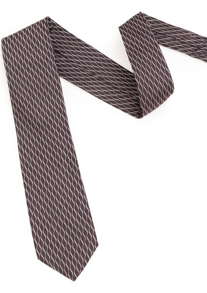 Erkek Bordo İpek Kravat 50301105-900