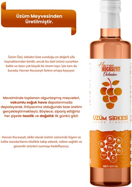 Üzüm Sirkesi 500 ml