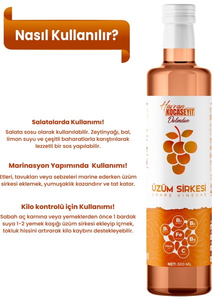 Üzüm Sirkesi 500 ml