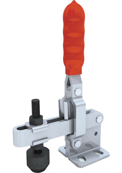 GH-11002-B Dikey Geçiş Kelepçesi | 75 kg Kapasiteli Düz Taban Oluklu Kol - Hassas Sabitleme