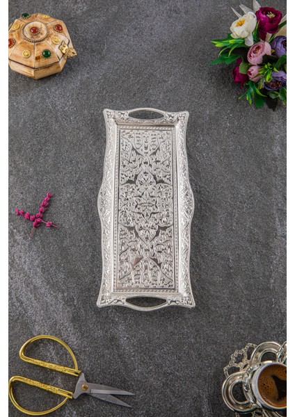 Otantik 2 Kişilik Mini Dikdörtgen Tepsi (027-2-M)