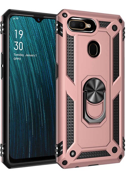 Oppo A12 Yüzüklü Standlı Vega Kılıf