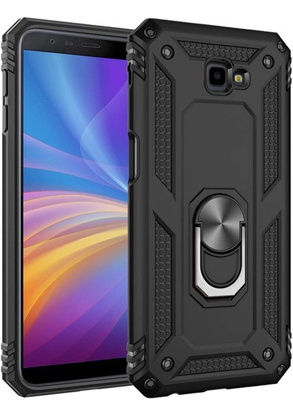 Samsung Galaxy J4 Plus Yüzüklü Standlı Vega Kılıf