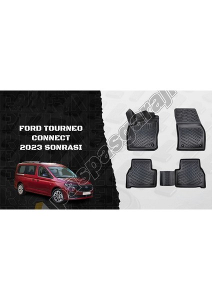 Ford Tourneo Connect 2023 Sonrası 3D Havuzlu Paspas