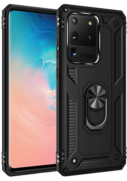 Samsung Galaxy S20 Ultra Yüzüklü Standlı Vega Kılıf