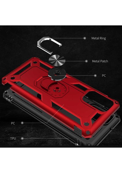 Samsung Galaxy S20 Plus Yüzüklü Standlı Vega Kılıf modelleri