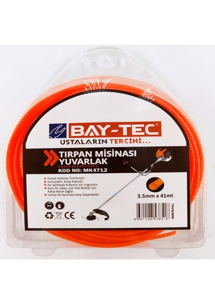 Tırpan Misinası Yuvarlak 3,5 mm x 41 Metre MK4712 Profesyonel Ürün